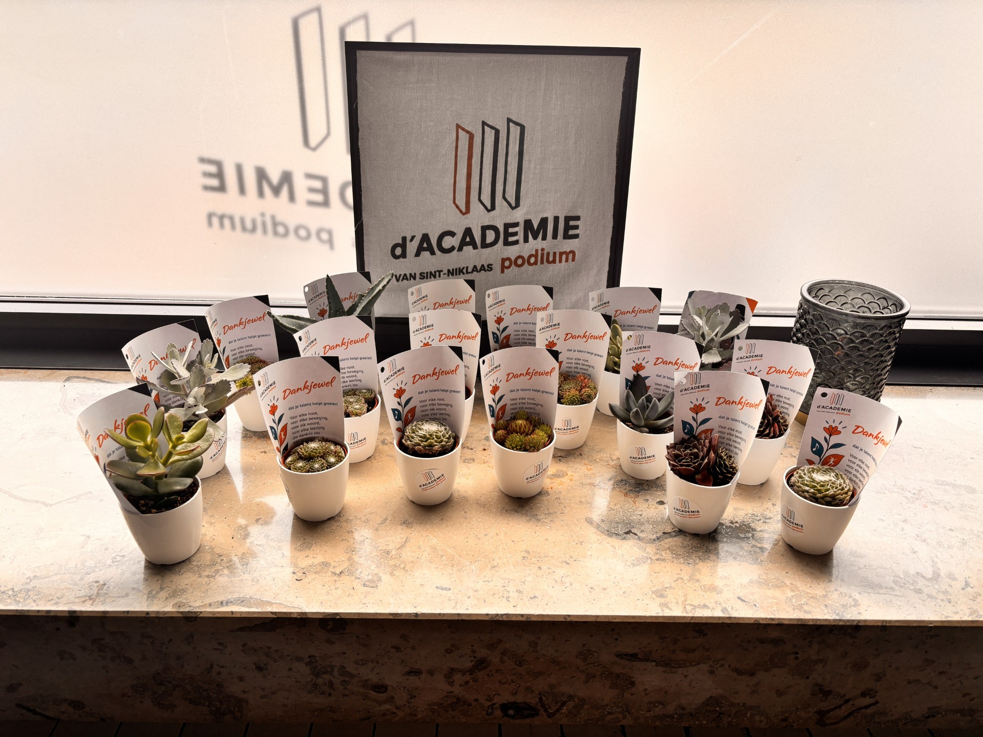 Bedankje van de muziekacademie