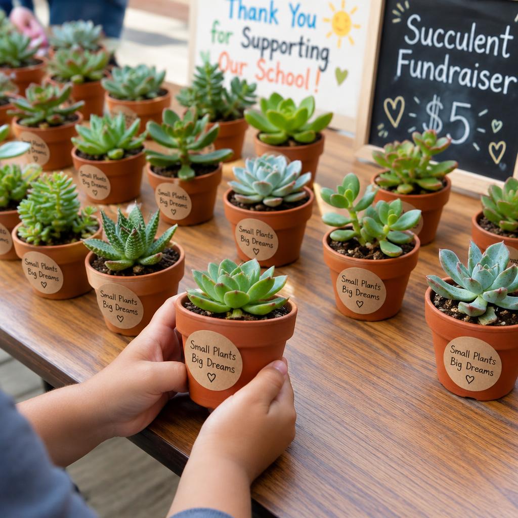 Plantjesverkoop voor het kamp