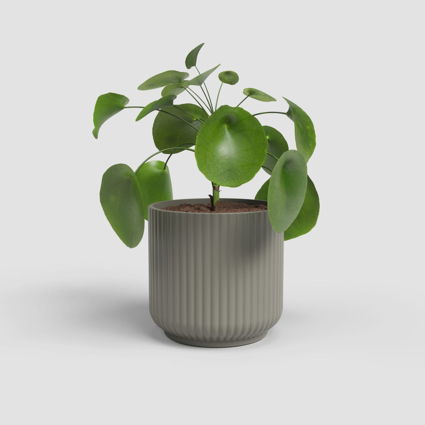 Luna keramische bloempot Taupe - Succulux