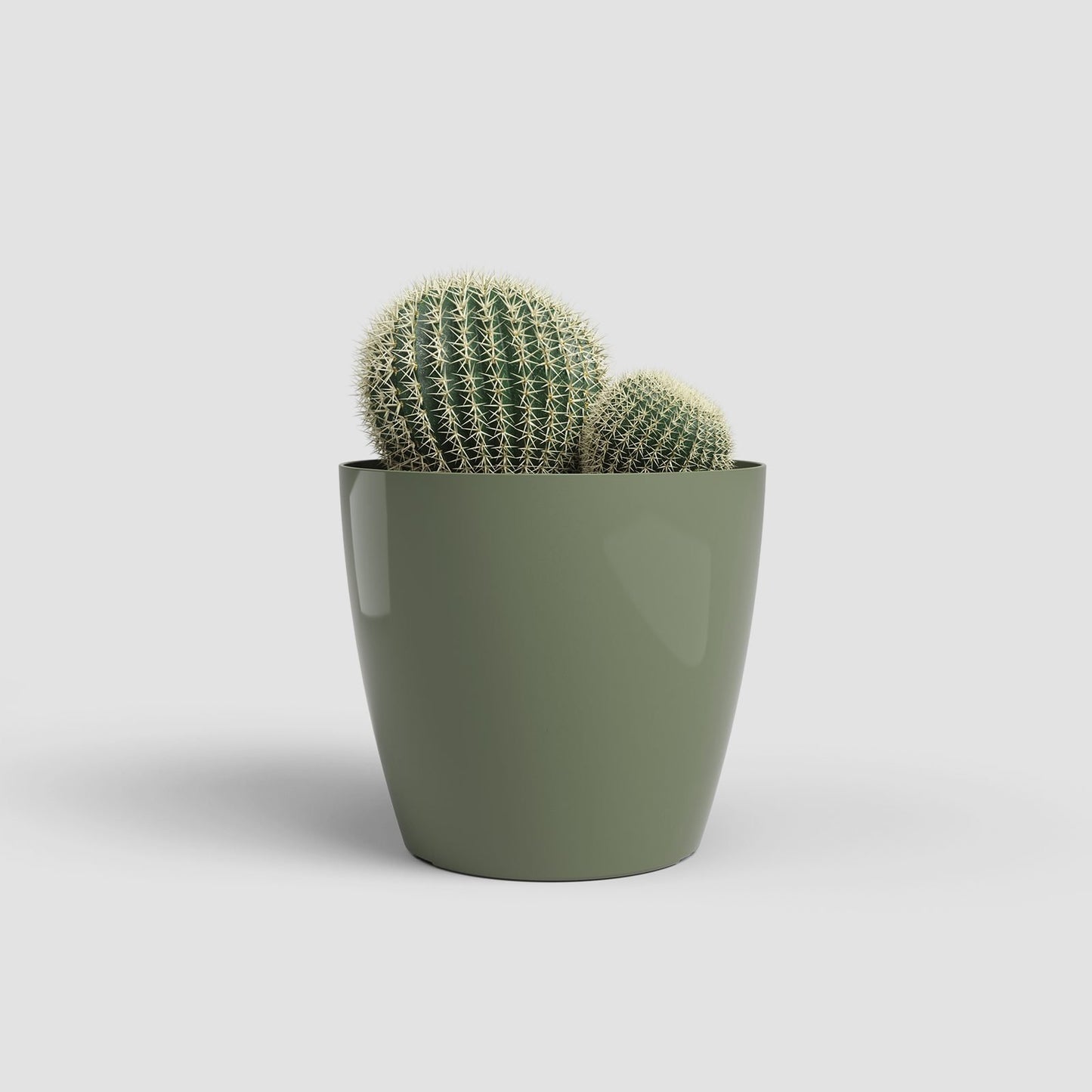 San Remo kunststofpot asgroen - Succulux